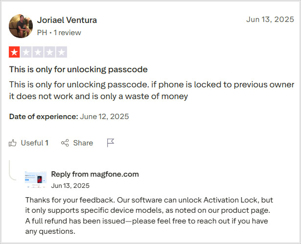 magfone iphone unlocker negative review