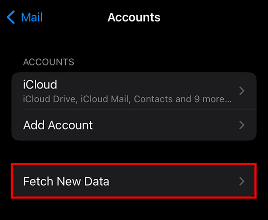 sign out and sign in to icloud