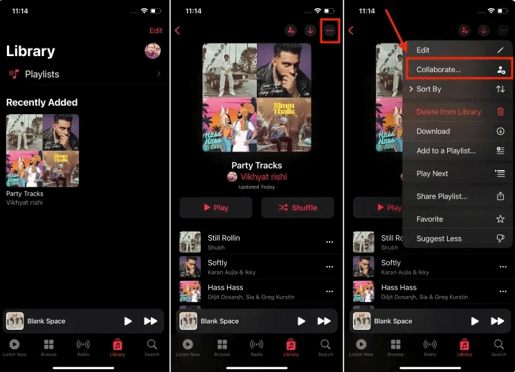make a collaborative playlist
