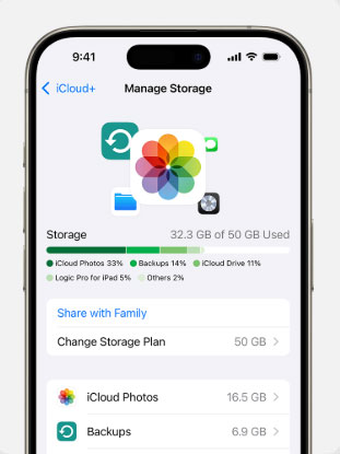 manage icloud storage
