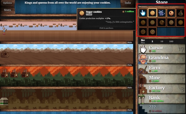 maximize cookie output with upgrades