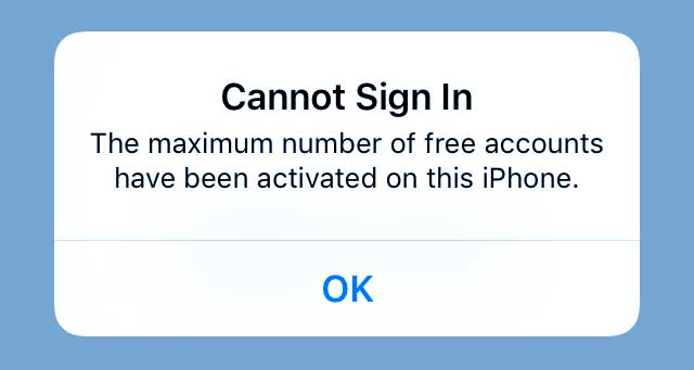 Cannot sign