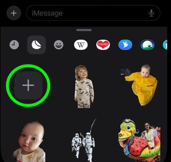 create live stickers on messages