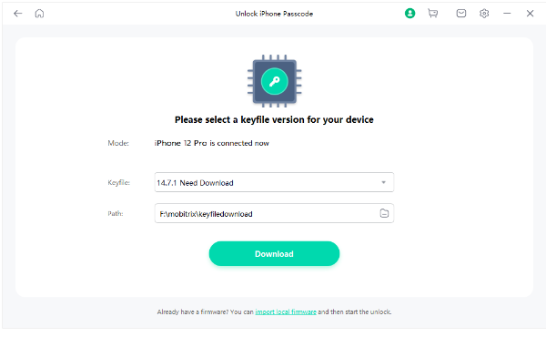 mobitrix lockaway download keyfile