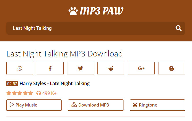 mp3paw search results