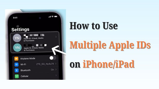 how to use multiple apple ids on iphone