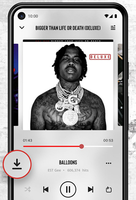 how to download music on my mixtapez app