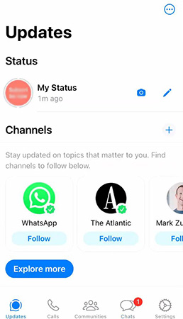 my status iphone