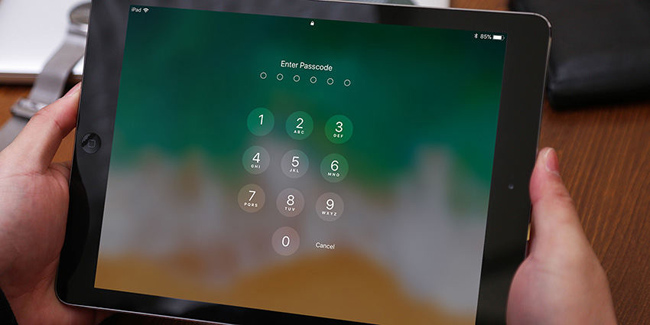new ipad asking for passcode