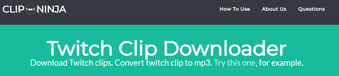 ninja twitch clip audio downloader