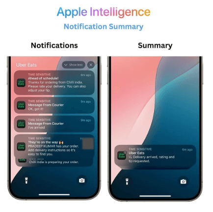 notification summary