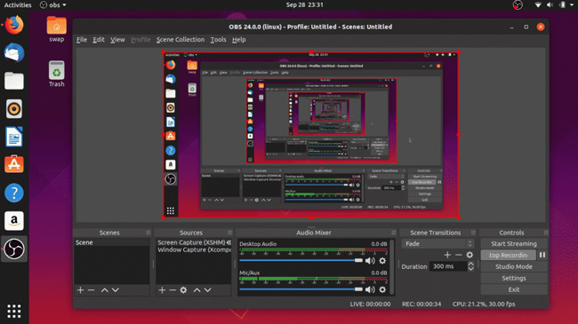 screen recorder for linux obs studio
