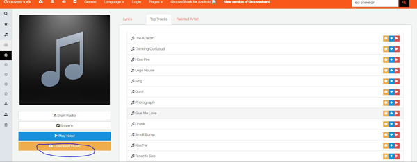 grooveshark music official download