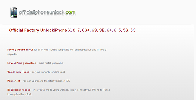 official iphone unlock