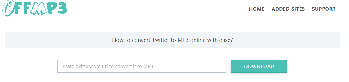 Twitter to MP3: Download Twitter Video to MP3