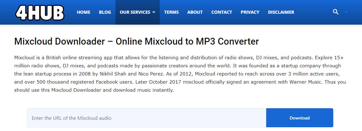 online mixcloud to mp3 converter