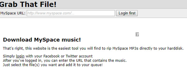 myspace mp3 grabber