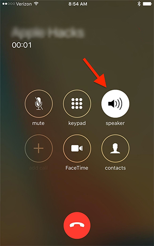 use iphone speaker mode