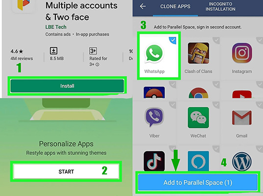 parallel space add app