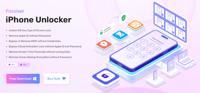 passixer iphone unlocker key functions overview