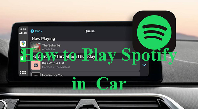 play spotify in car