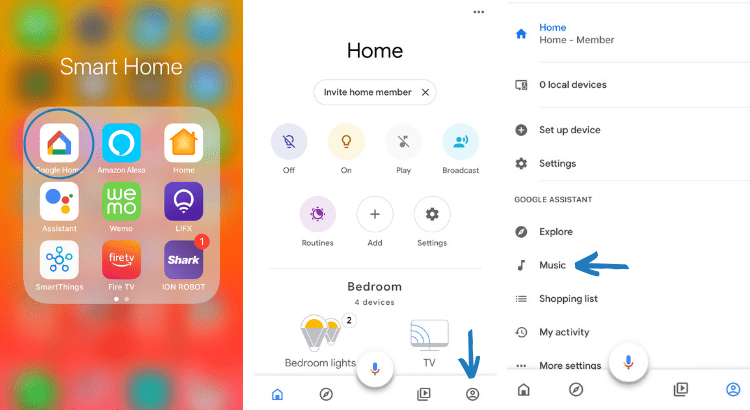 add pandora to google home