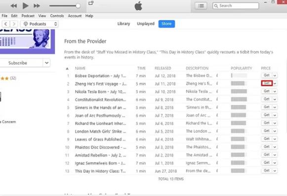 podcasts download itunes