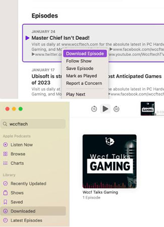 podcasts download mac