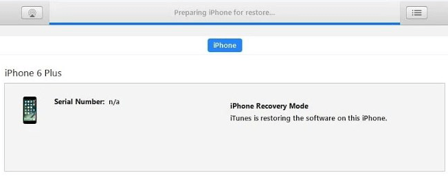 iphone stuck on preparing iphone for restore
