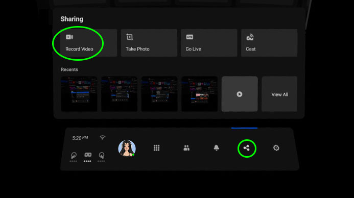 how to record vrchat on oculus quest 2