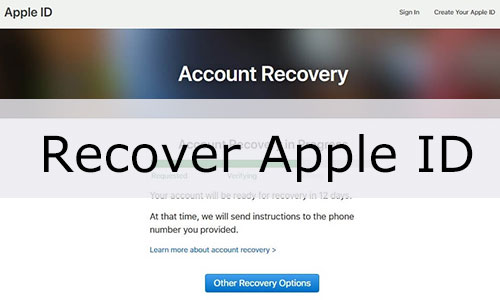 retrieve your apple id