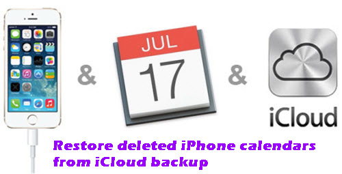 recover calendars from icloud