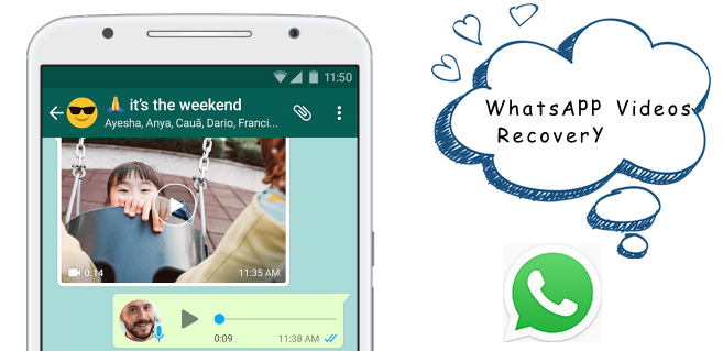 whatsapp videos recovery