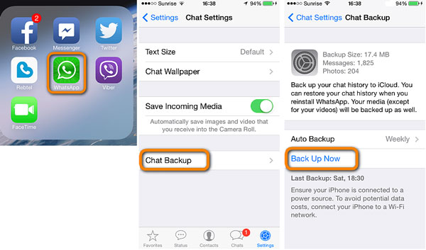 recover whatsapp audio messages on iphone with email