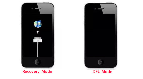 iphone recovery mode vs. dfu mode