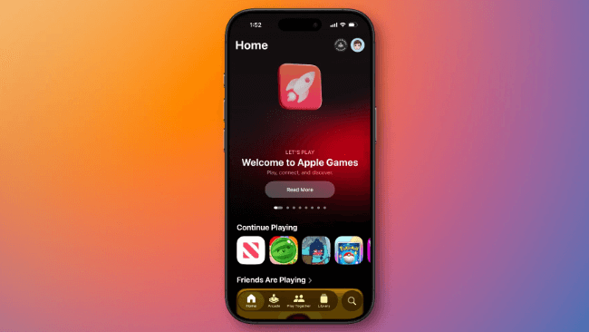 redesigned games app