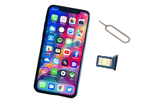 pull out and reinsert sim card