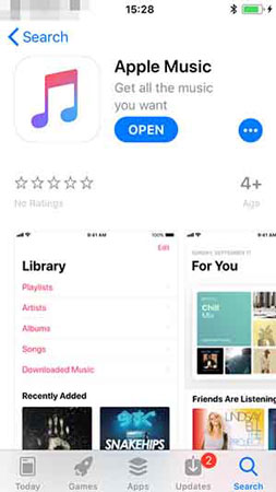 update apple music app to see if apple music automatically plays