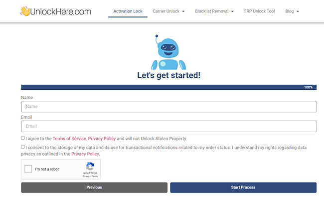remove activation lock via unlockhere com