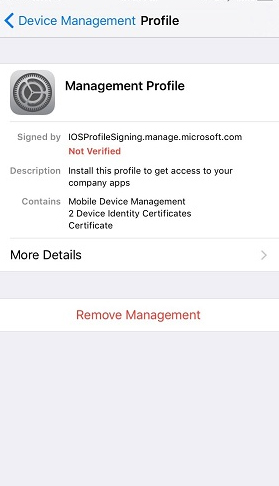 remove remote management on iphone or ipad with settings