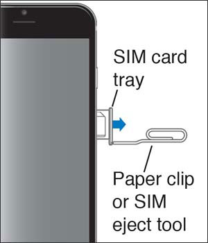 re-insert your iphone 13 sim card
