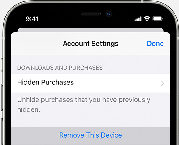 unsync ipad from iphone via settings