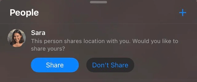 request location sharing