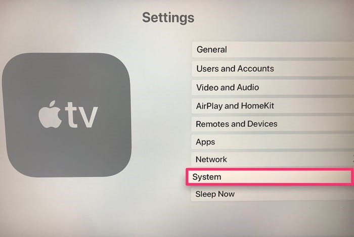 reset Apple TV 4K and HD