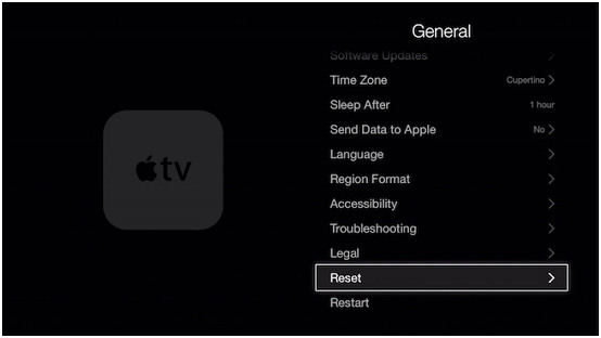 restore apple tv