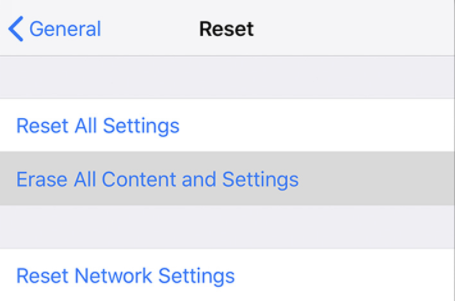 reset your iphone factory settings