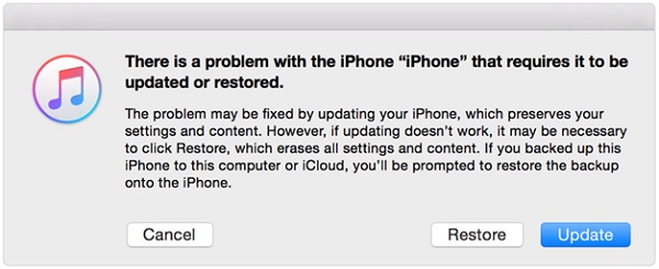 restore iphone via itunes or finder