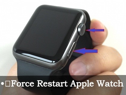 fix apple watch touch screen not responding by force restarting it 