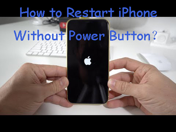 restart iphone without power button