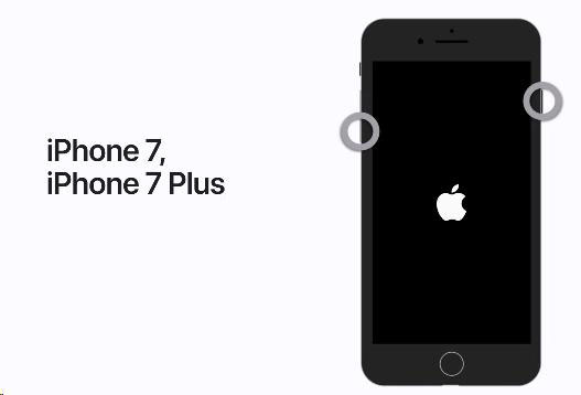 restart iphone7 or plus